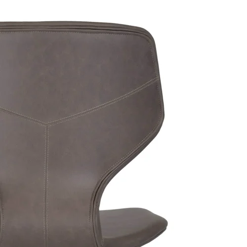 SILLA UPPLAND PU MARRÓN PATAS COLOR HAYA