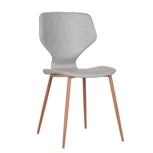 SILLA UPPLAND PU GRIS PATAS COLOR HAYA SILLA UPPLAND PU GRIS PATAS COLOR HAYA