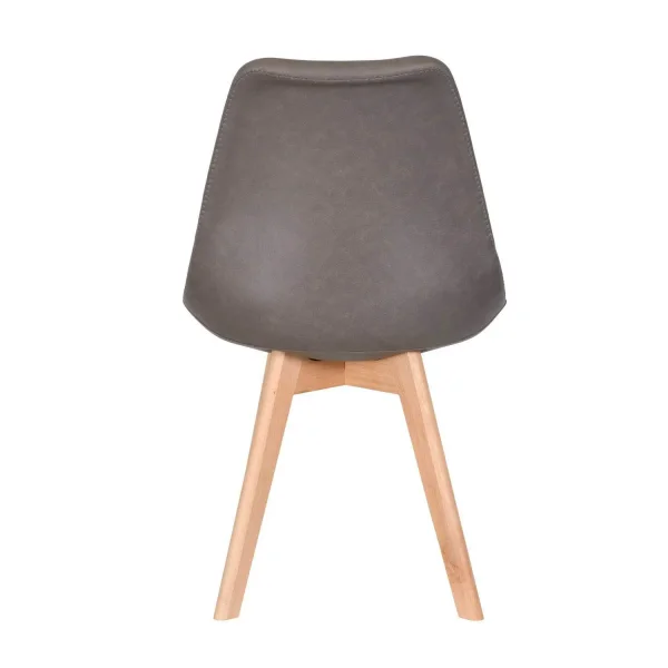 SILLA TOWER KARLSKRONA PU MARRÓN PATAS COLOR HAYA SILLA TOWER KARLSKRONA PU MARRÓN PATAS COLOR HAYA