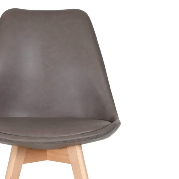 SILLA TOWER KARLSKRONA PU MARRÓN PATAS COLOR HAYA SILLA TOWER KARLSKRONA PU MARRÓN PATAS COLOR HAYA