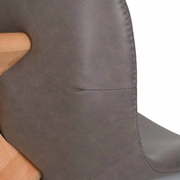 SILLA TOWER KARLSKRONA PU MARRÓN PATAS COLOR HAYA SILLA TOWER KARLSKRONA PU MARRÓN PATAS COLOR HAYA