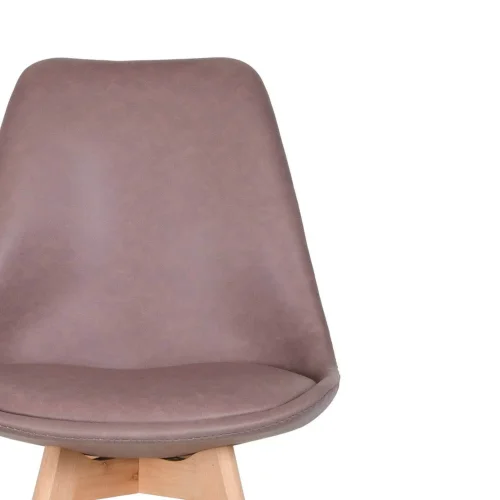 SILLA TOWER KARLSKRONA PU ROSA ENVEJECIDO PATAS COLOR HAYA