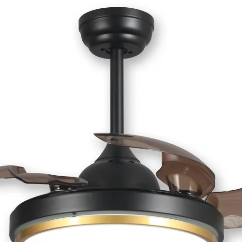 VENTILADOR DE TECHO LED 29 W REGULABLE NEGRO PLEGABLE SILVERSTONE