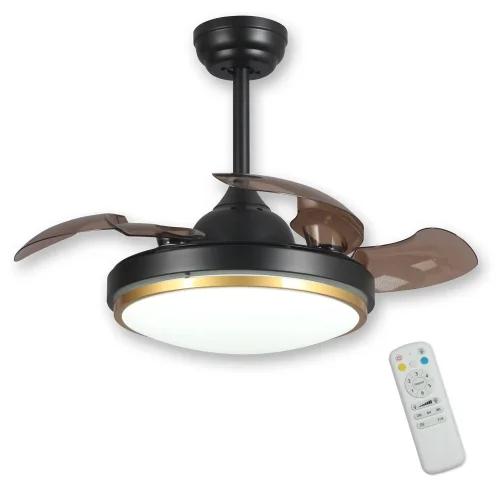 VENTILADOR DE TECHO LED 29 W REGULABLE NEGRO PLEGABLE SILVERSTONE