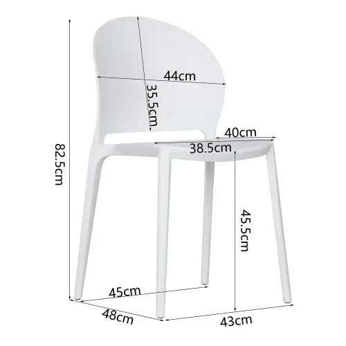 SILLA APILABLE NEGRA HARLEM SILLA APILABLE NEGRA HARLEM