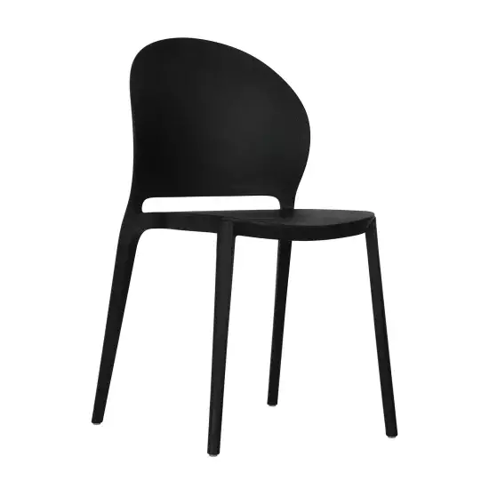 SILLA APILABLE NEGRA HARLEM 2