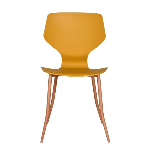 SILLA DE POLIPROPILENO COLOR MOSTAZA UPPLAND