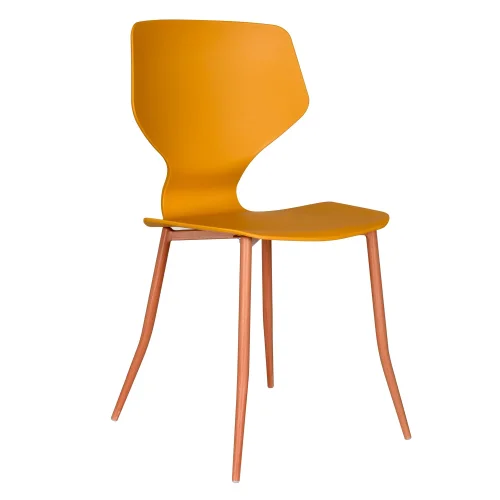 SILLA DE POLIPROPILENO COLOR MOSTAZA UPPLAND