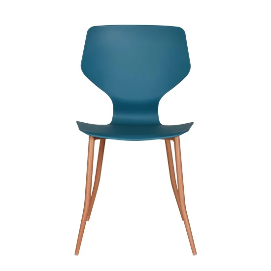 SILLA DE POLIPROPILENO COLOR AZUL COBALTO UPPLAND 2