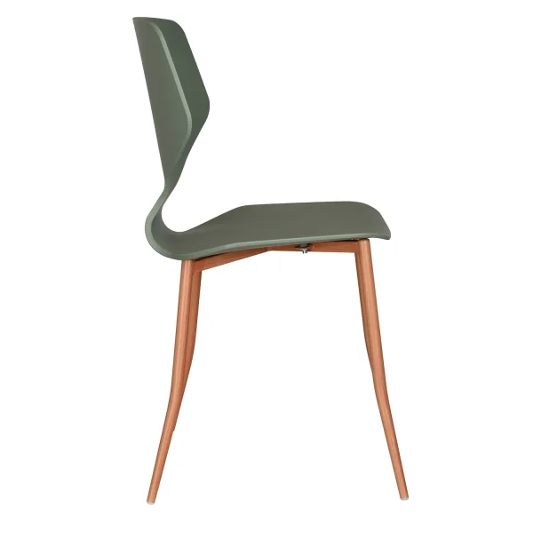 SILLA DE POLIPROPILENO COLOR VERDE KALE UPPLAND