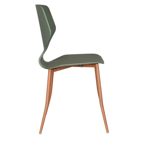 SILLA DE POLIPROPILENO COLOR VERDE KALE UPPLAND