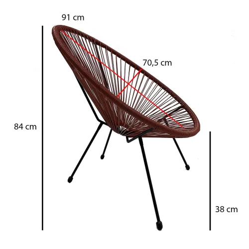 SILLA MIAMI SPRINGS TERRACOTA