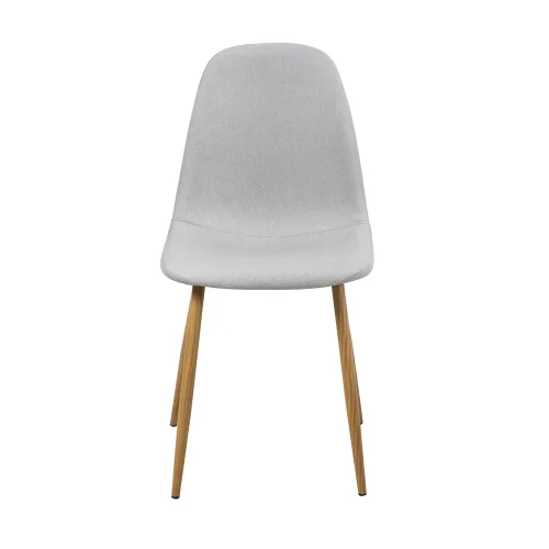 SILLA DE COMEDOR TAPIZADA GRIS CLARO SILLA DE COMEDOR TAPIZADA GRIS CLARO