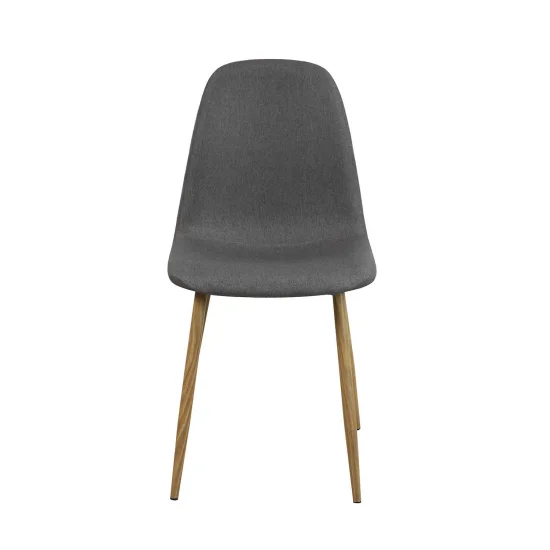 SILLA DE COMEDOR TAPIZADA GRIS COFFEE 2