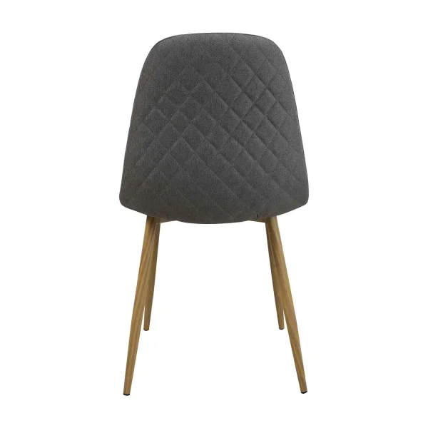 SILLA DE COMEDOR TAPIZADA GRIS COFFEE SILLA DE COMEDOR TAPIZADA GRIS COFFEE
