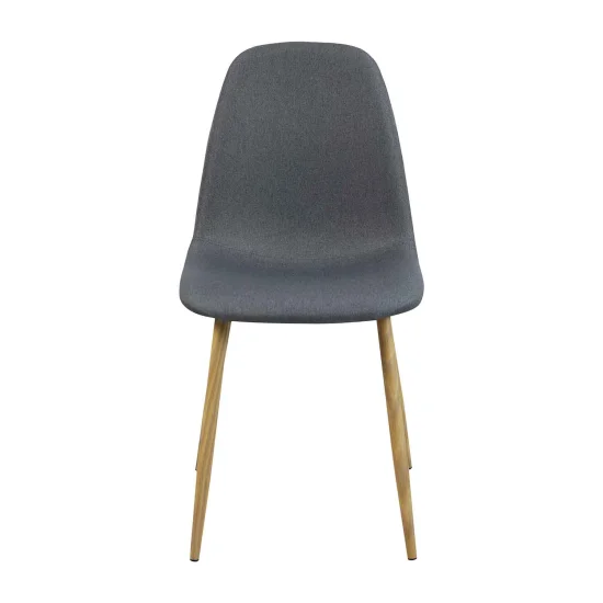 SILLA DE COMEDOR TAPIZADA GRIS OSCURO 2