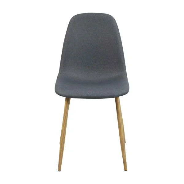 SILLA DE COMEDOR TAPIZADA GRIS OSCURO