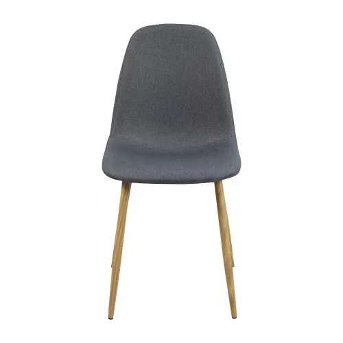 SILLA DE COMEDOR TAPIZADA GRIS OSCURO