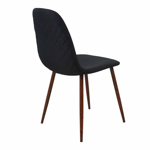 SILLA DE COMEDOR TAPIZADA NEGRA GRACIA