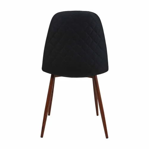 SILLA DE COMEDOR TAPIZADA NEGRA GRACIA