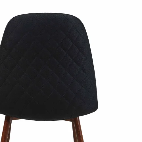 SILLA DE COMEDOR TAPIZADA NEGRA GRACIA