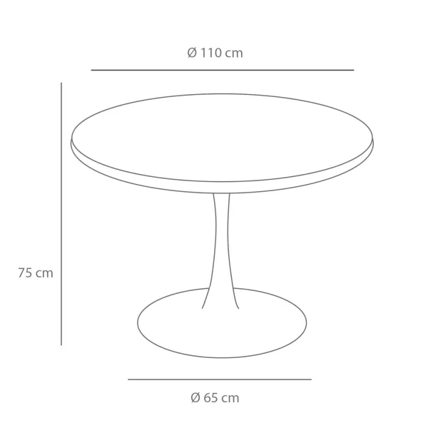 MESA DE COMEDOR BLANCA EUDORA