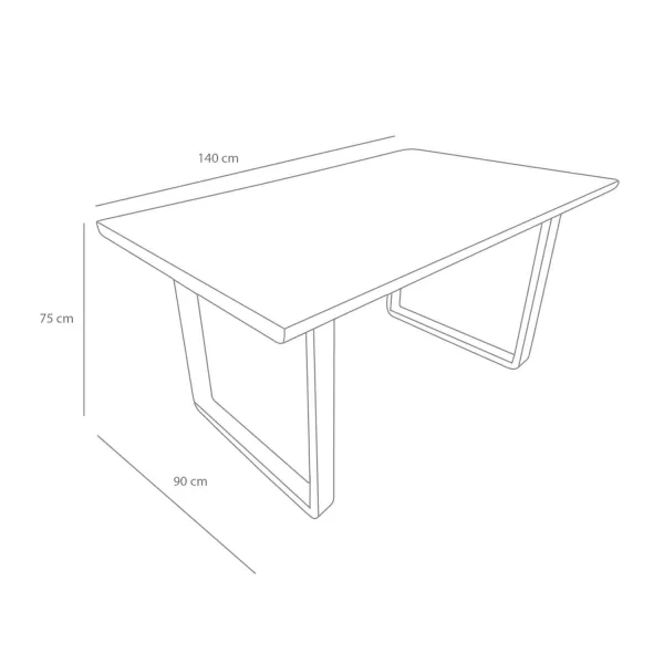 MESA DE COMEDOR MADERA BLANCA BECKETT