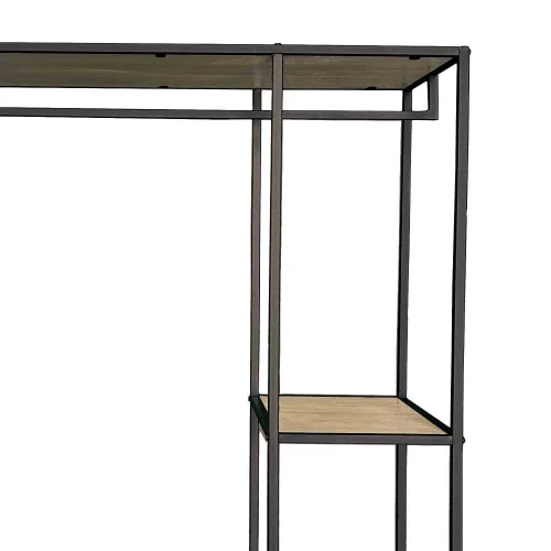 ESTANTERÍA PERCHERO ROBLE/NEGRO SELENE