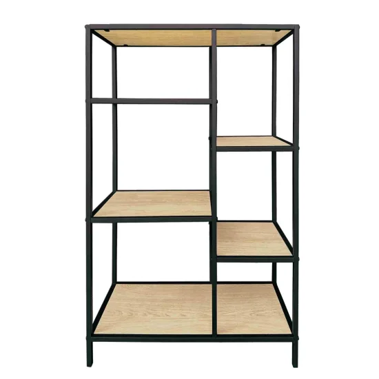 ESTANTERÍA BAJA ROBLE/NEGRO SELENE 2