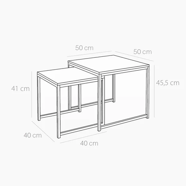 SET MESAS NIDO BLANCA SWINDON SET MESAS NIDO BLANCA SWINDON