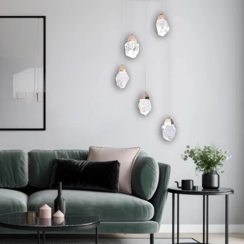 LÁMPARA LED TECHO 5 LUCES 24 W 4000K GISELLE