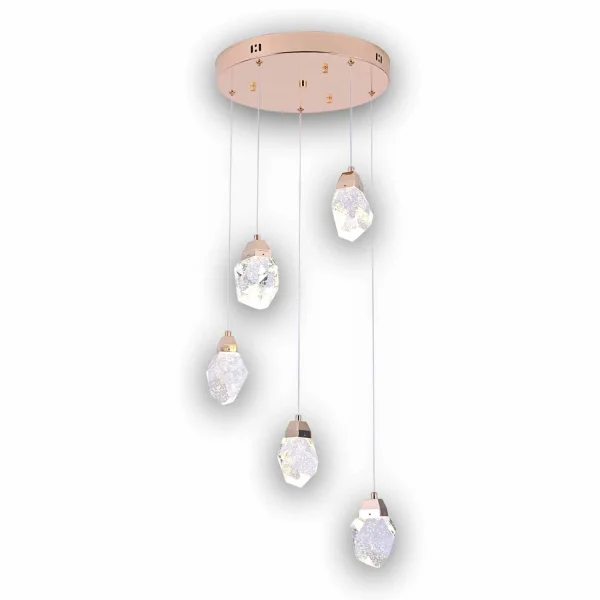 LÁMPARA LED TECHO 5 LUCES 24 W 4000K GISELLE