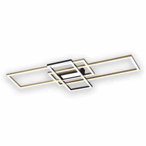 PLAFÓN TECHO LED REGULABLE 110 W NEGRO/DORADO ATTICUS