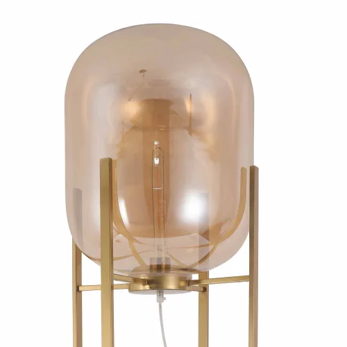 LÁMPARA DE PIE DORADO/ÁMBAR CORDELIA