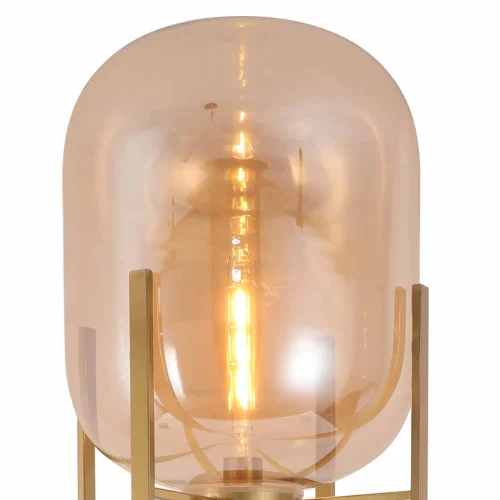 LÁMPARA DE PIE DORADO/ÁMBAR CORDELIA