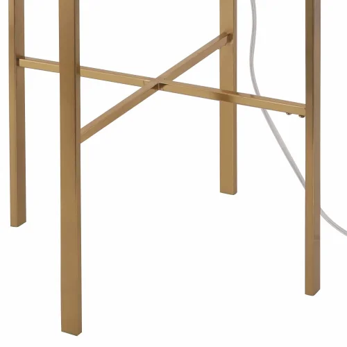 LÁMPARA DE PIE DORADO/ÁMBAR CORDELIA