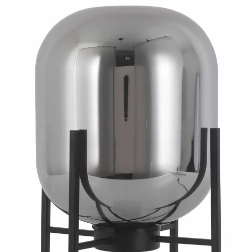 LÁMPARA DE MESA NEGRO/FUMÉ CORDELIA