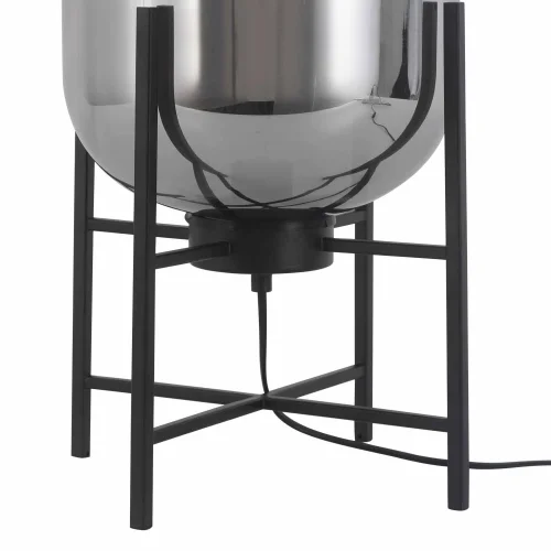 LÁMPARA DE MESA NEGRO/FUMÉ CORDELIA