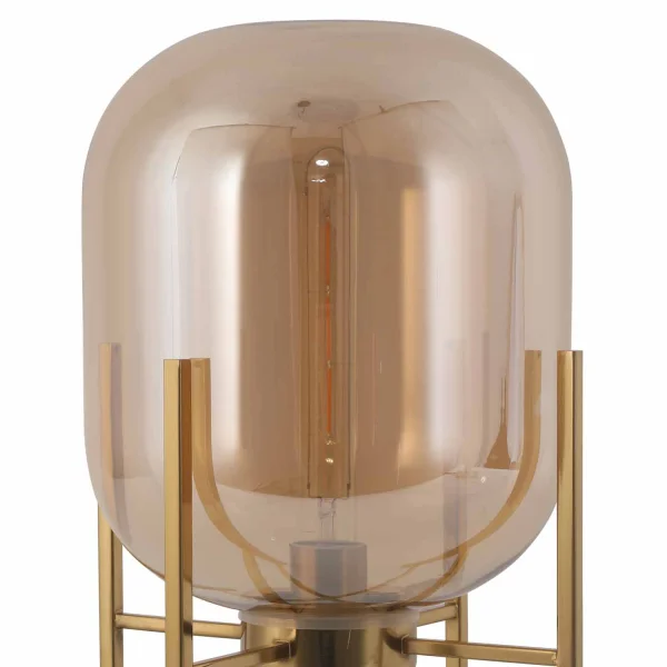 LÁMPARA DE MESA DORADO/ÁMBAR CORDELIA