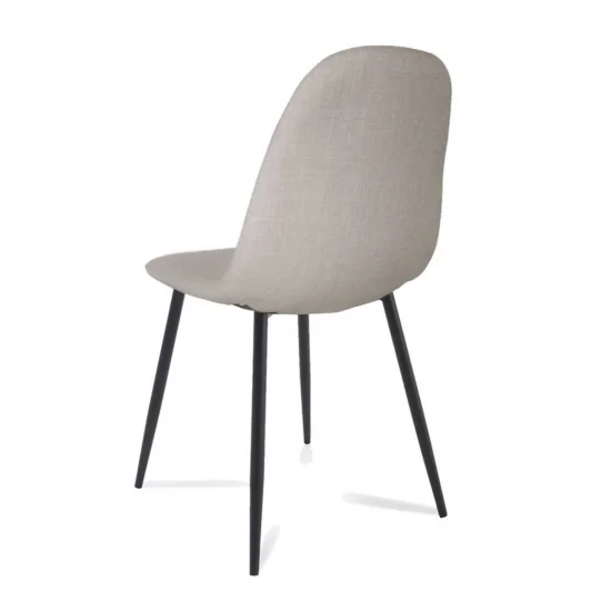 SILLA DE COMEDOR EN TEXTIL GRIS STENMARK 2