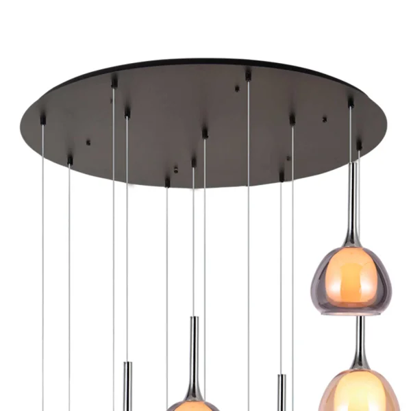 LÁMPARA DE ESCALERA 12 LUCES E14 NOLINA