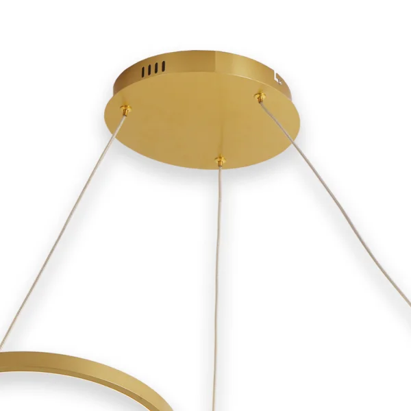 LÁMPARA DE TECHO COLGANTE LED 65W REGULABLE ORO SERENA