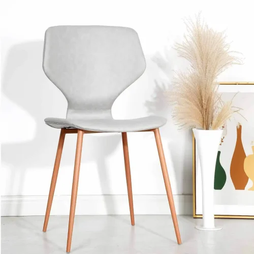 SILLA UPPLAND PU GRIS PATAS COLOR HAYA SILLA UPPLAND PU GRIS PATAS COLOR HAYA