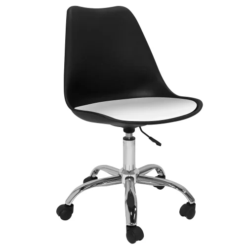 SILLA TOWER NEGRA/COJÍN BLANCO ESCRITORIO