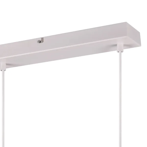 LÁMPARA DE TECHO COLGANTE 3 LUCES METAL BLANCO E27 BIRKITA