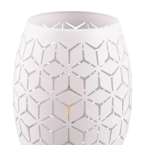 Lámpara De Mesa 1 Luz Metal Blanco E27 Birkita| Lúzete