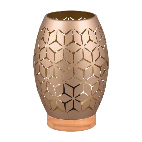 LÁMPARA DE MESA 1 LUZ METAL COFFEE E27 BIRKITA