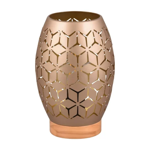 LÁMPARA DE MESA 1 LUZ METAL COFFEE E27 BIRKITA