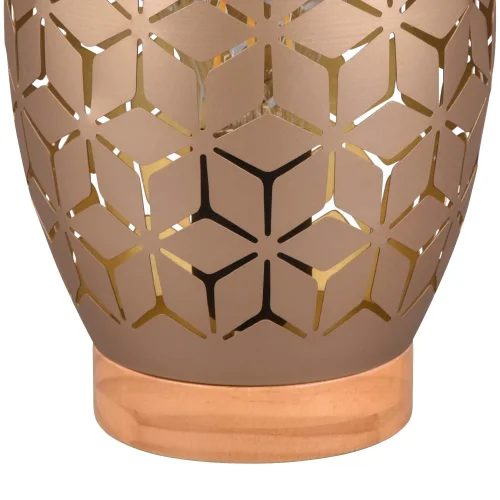 LÁMPARA DE MESA 1 LUZ METAL COFFEE E27 BIRKITA