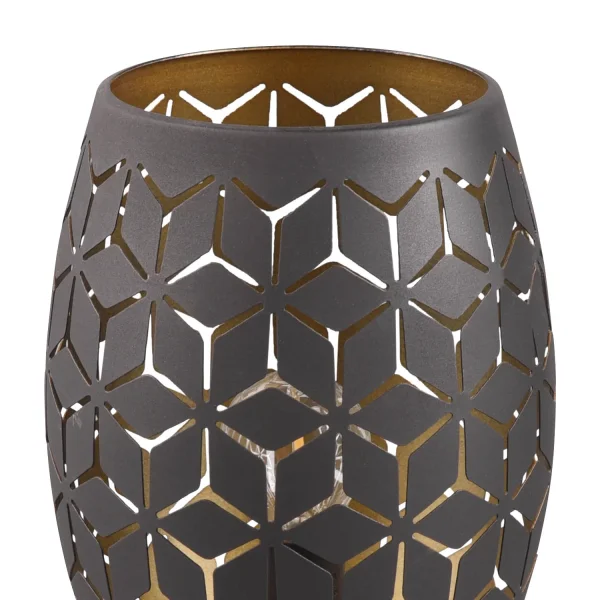 LÁMPARA DE MESA 1 LUZ METAL NEGRO E27 BIRKITA